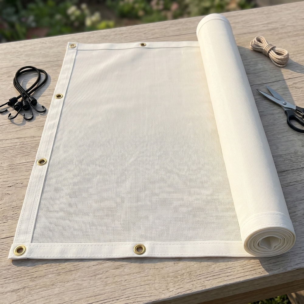 Lưới Che Nắng 80% 230GSM Màu Trắng – Giải Pháp Cách Nhiệt, Chống UV Cao Cấp