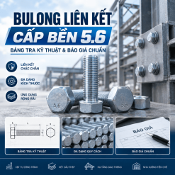 Bulong Liên Kết Cấp Bền 5.6: Bảng Tra Kỹ Thuật & Báo Giá Chuẩn