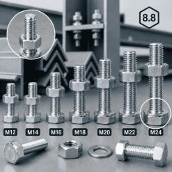 Bulong Liên Kết M24 Cấp Bền 8.8 Mạ Kẽm: Thông Số, Báo Giá & Địa Chỉ Mua Uy Tín