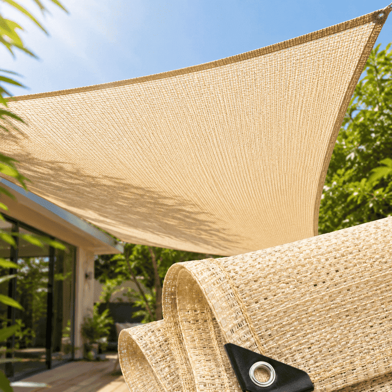 Lưới Che Sân Vườn 90% 340GSM Màu Kem – Giải Pháp Chống Nắng Cao Cấp Hàn Quốc